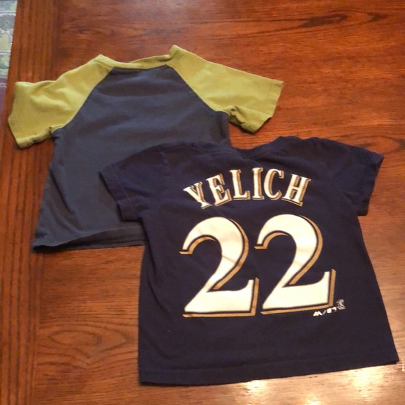 2T T Shirts Brewers Yelich & Falls Creek Kids - Picture 2 of 6